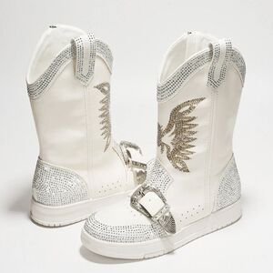 Buckle up Rider Rhinestone Boots by Cape Robbin